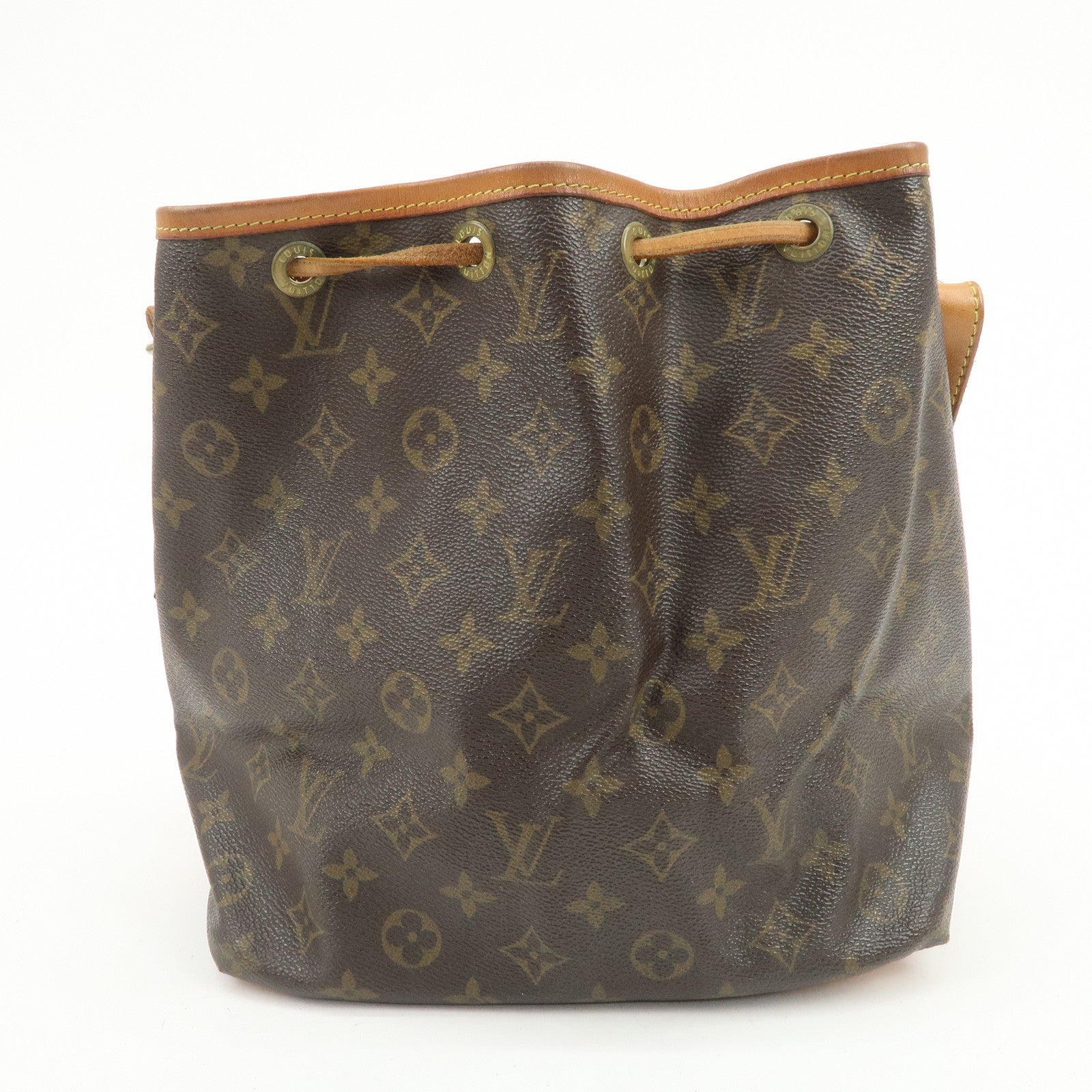 Louis Vuitton Monogram Petit Noe Shoulder Bag Brown M42226