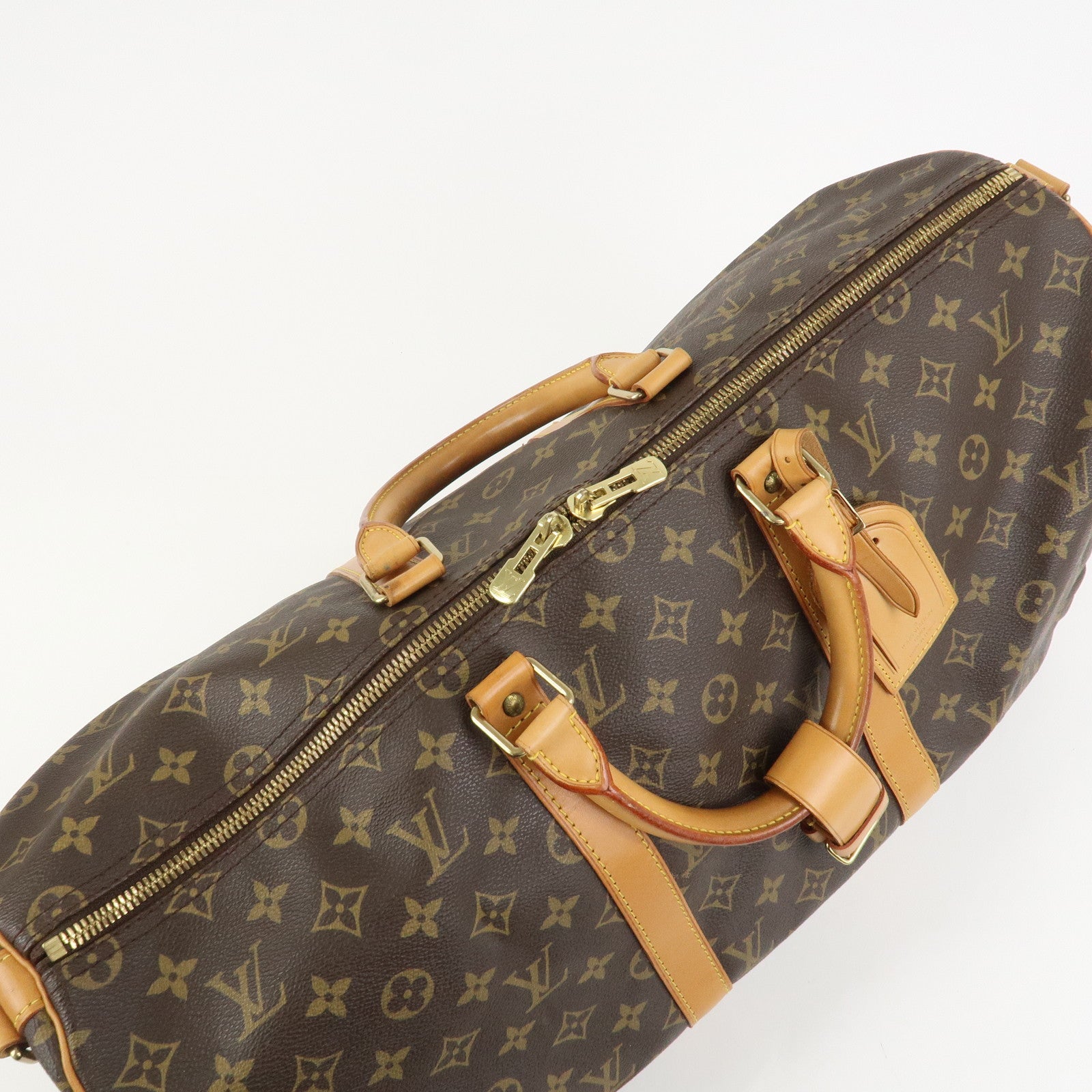 Louis Vuitton Monogram Keep All Bandouliere 50 Boston Bag M41416