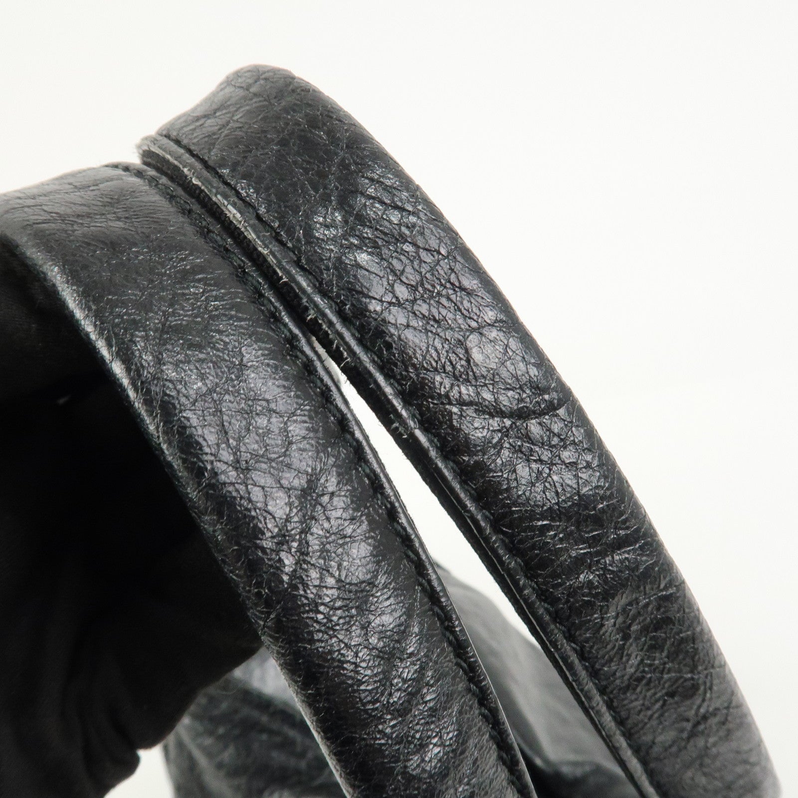 BALENCIAGA Exclusive Line Leather Black 339933