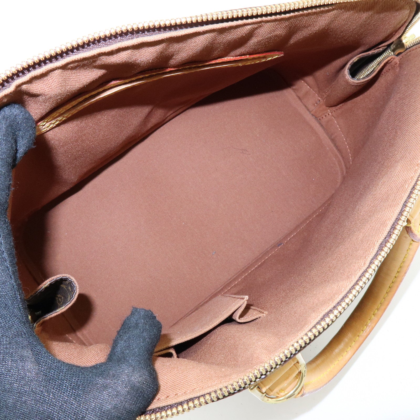 Louis Vuitton Monogram Canvas Alma Hand Bag Brown M51130