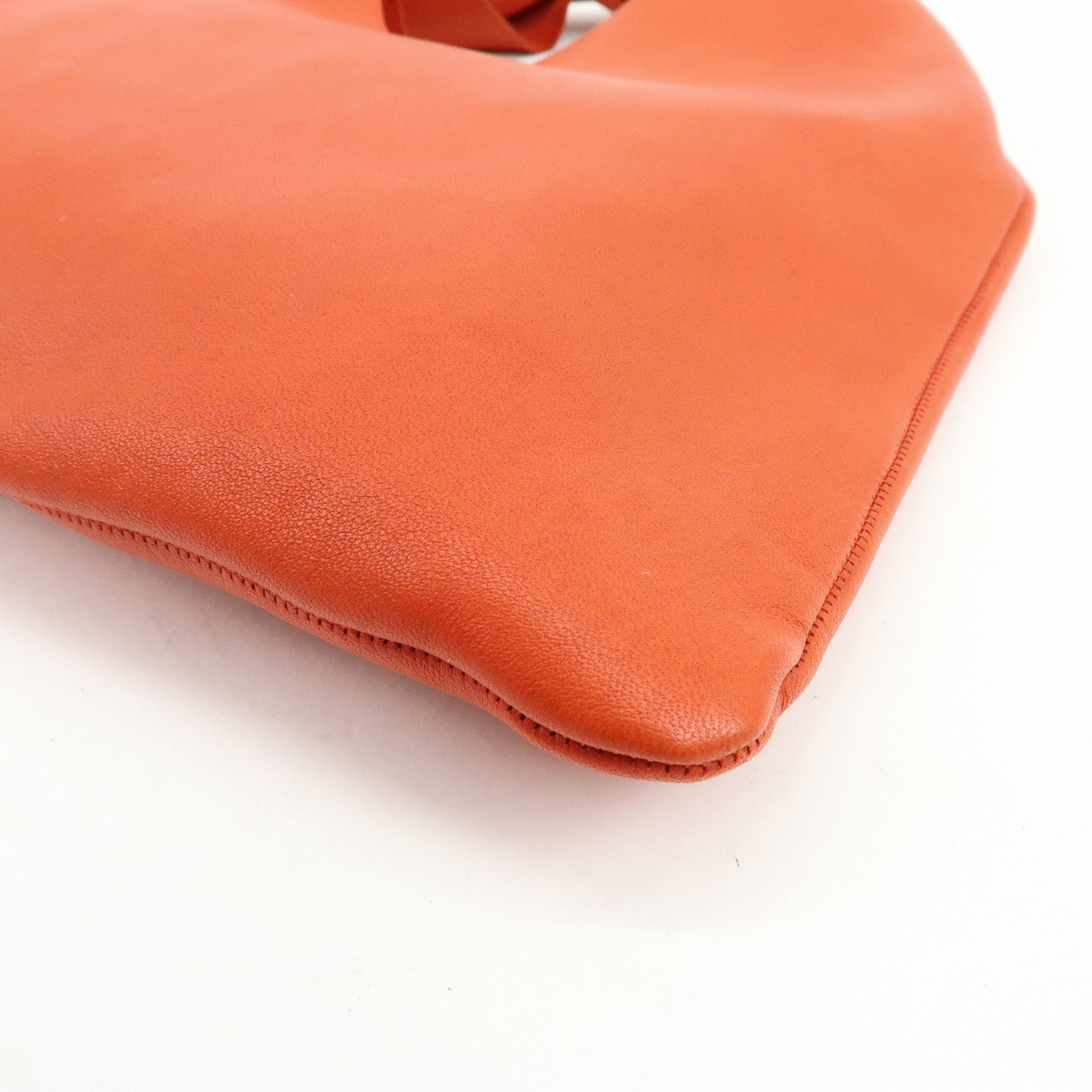 THE ROW Small Bindle Cowhide Leather Hand Bag Orange W1682L628
