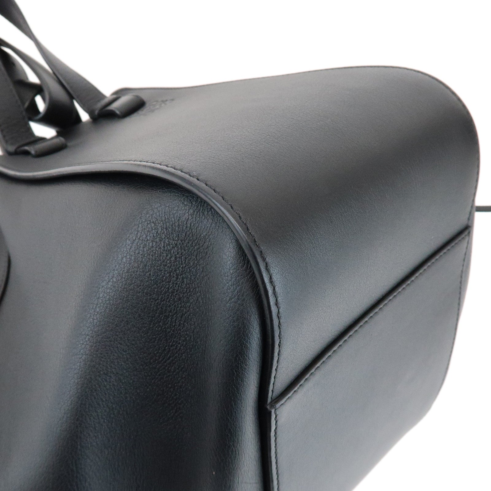 LOEWE Anagram Leather Hammock Small 2Way Shoulder Bag Black
