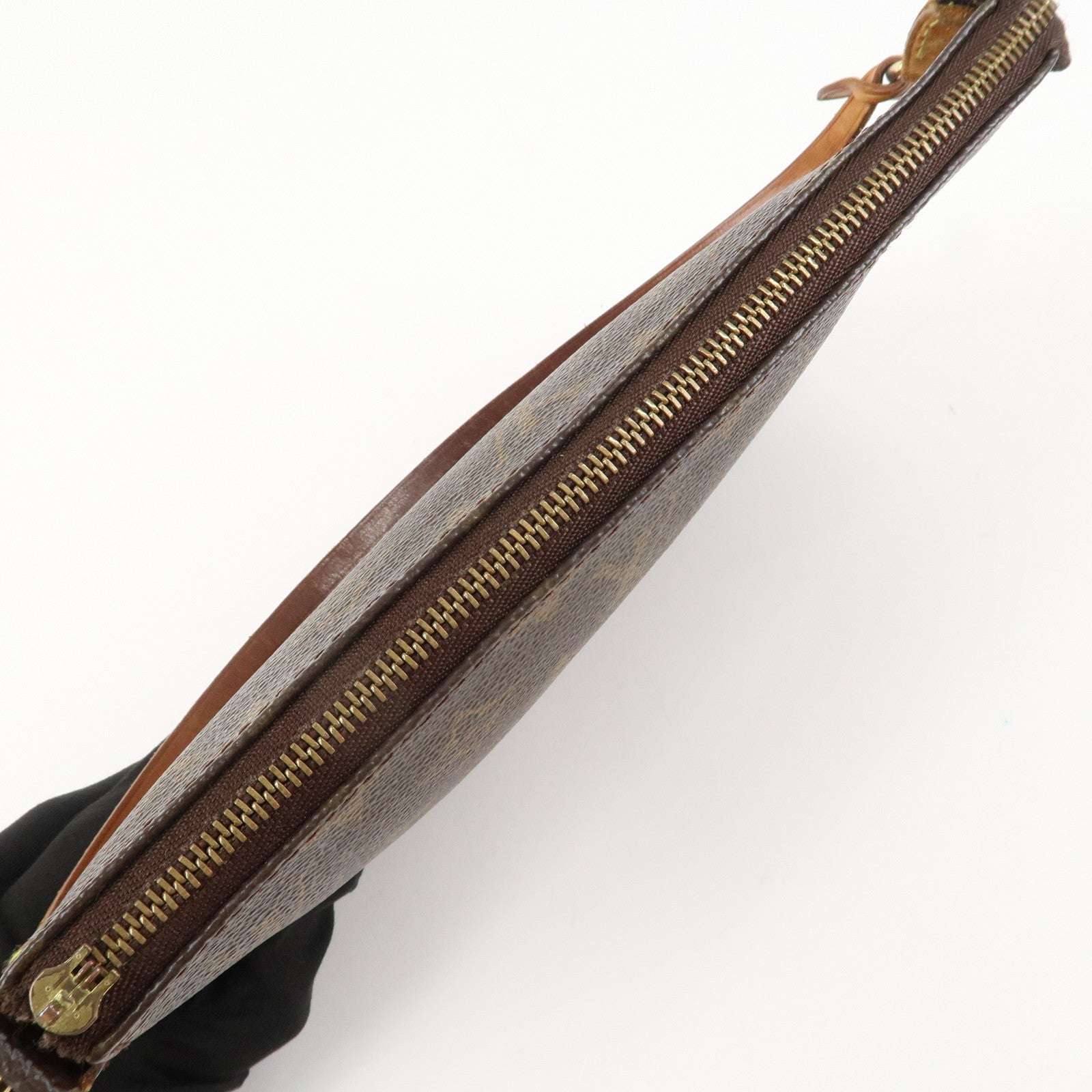 Louis Vuitton Monogram Pochette Accessoires Hand Bag Brown M51980 Used