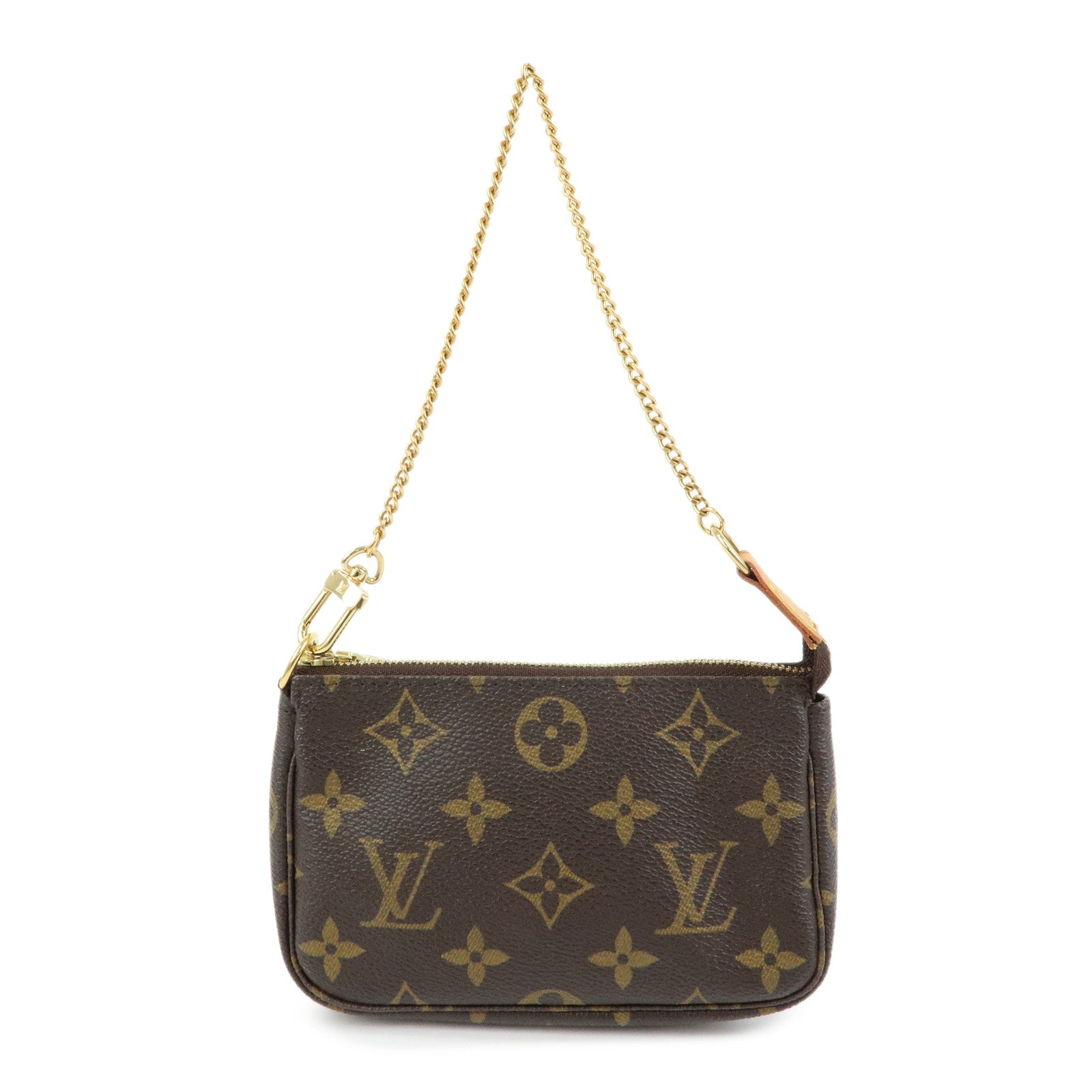 Louis Vuitton Monogram Mini Pochette Accessoires Hand Bag M58009
