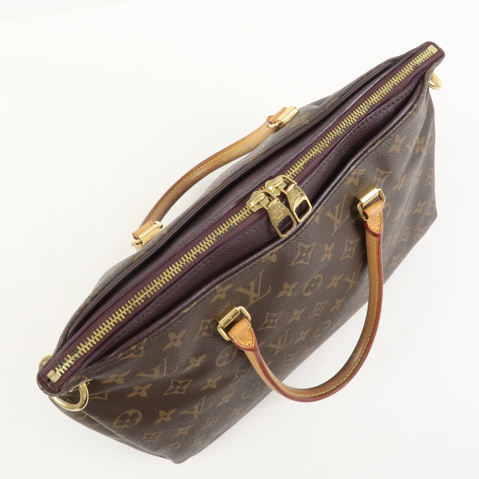 Louis Vuitton Monogram Pallas 2Way Hand Bag Aurore M40906