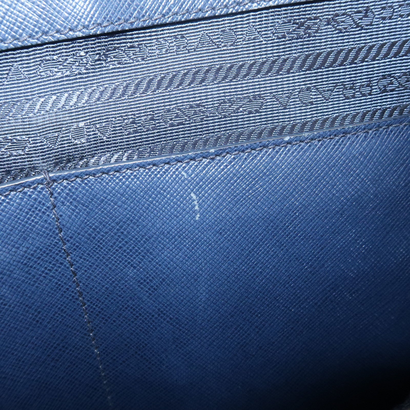 PRADA Galleria Saffiano Leather 2Way Bag Hand Bag Navy BN2274
