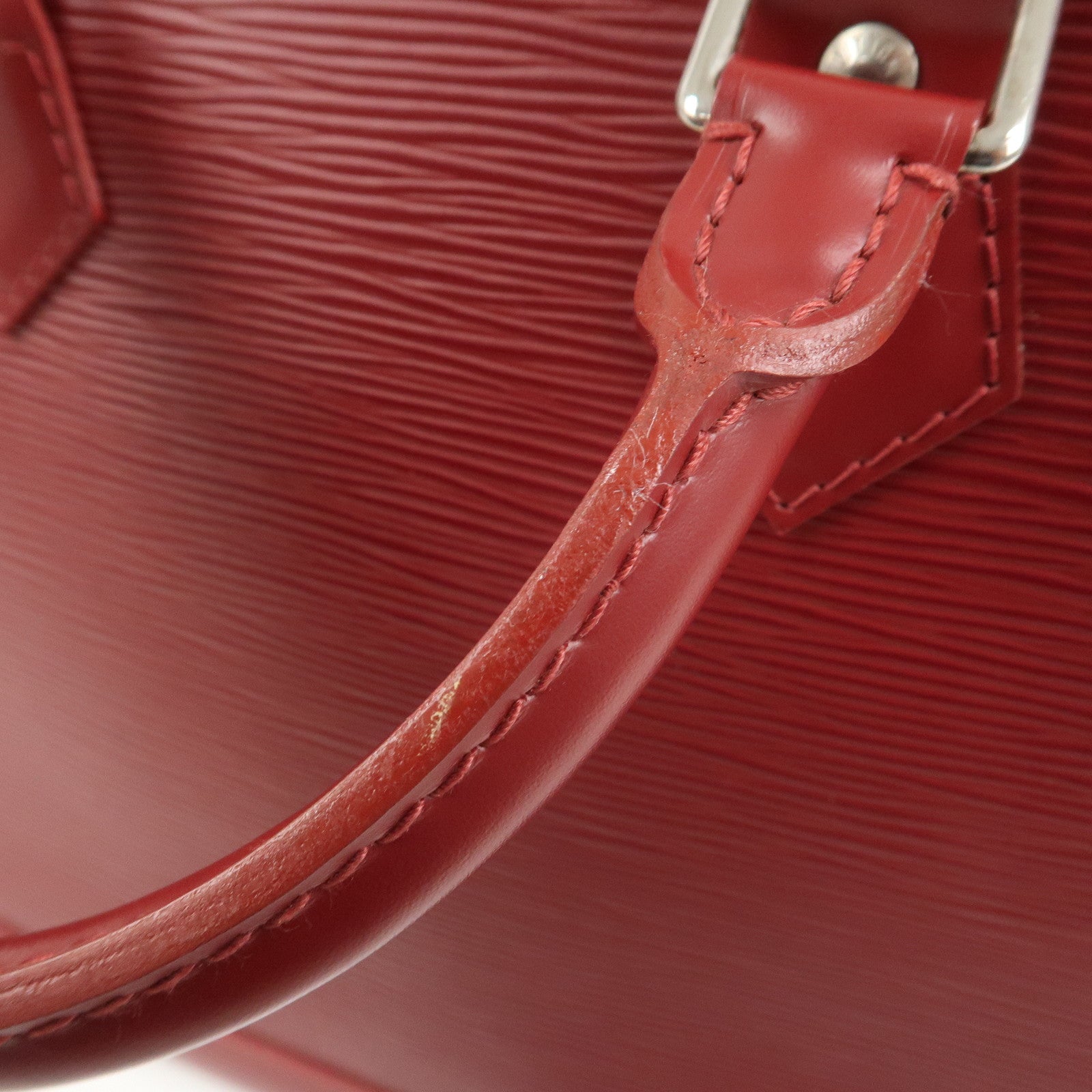 Louis Vuitton Epi Alma PM Leather Hand Bag Carmine M4058E