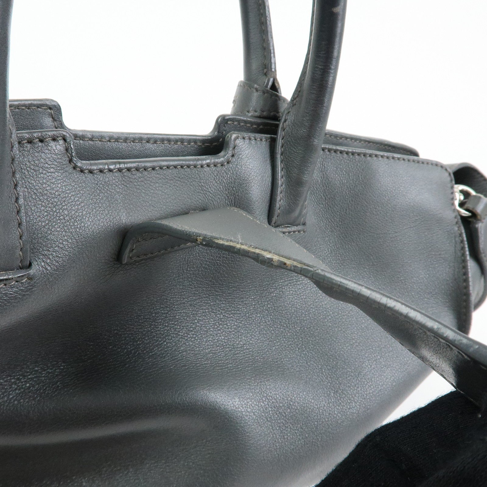 SAINT LAURENT PARIS Casandra Leather 2Way Hand Shoulder Bag 436832