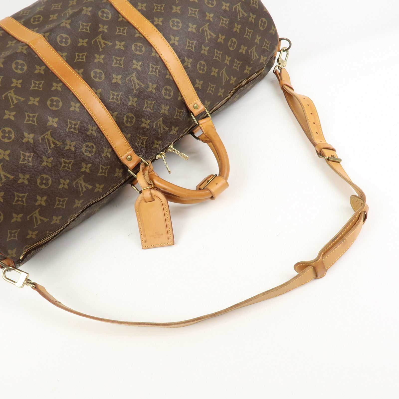 Louis Vuitton Monogram Keep All Bandouliere 60 Boston Bag M41412