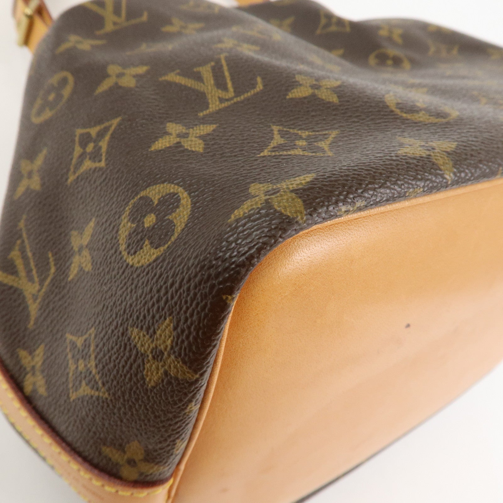 Louis Vuitton Monogram Petit Noe Shoulder Bag Brown M42226