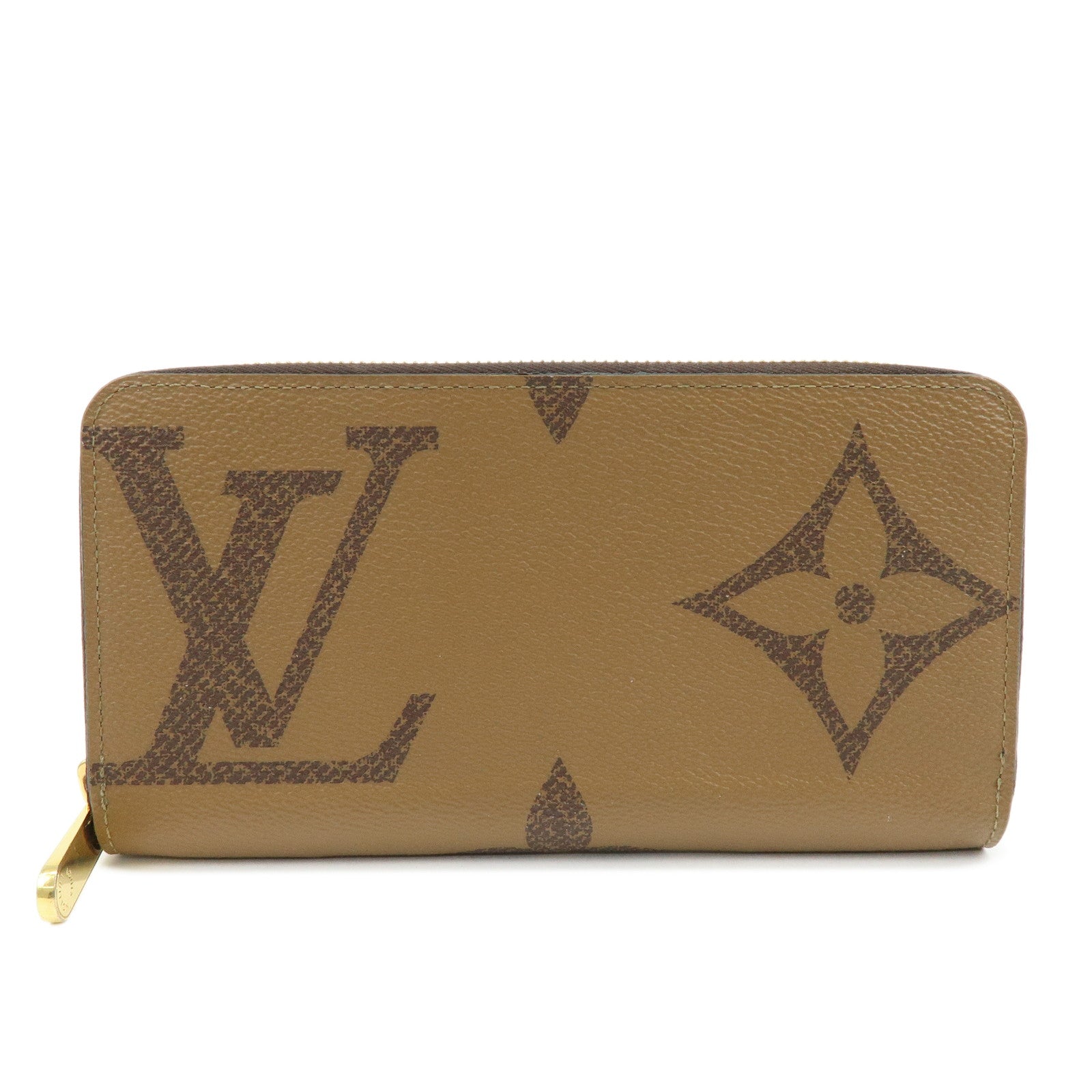 Louis Vuitton Giant Monogram Reverse Zippy Long Wallet Brown M69353