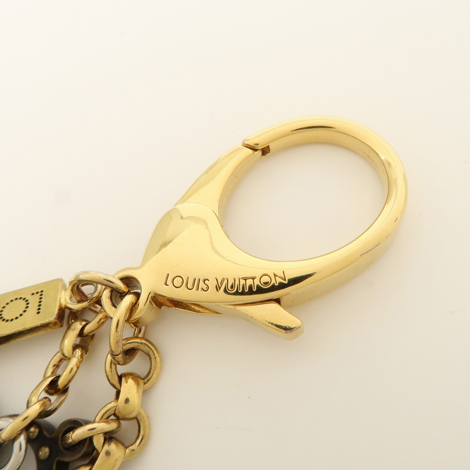 Louis Vuitton Metal Bijoux Sac Tapage Bag Charm Gold Silver M65090 Used