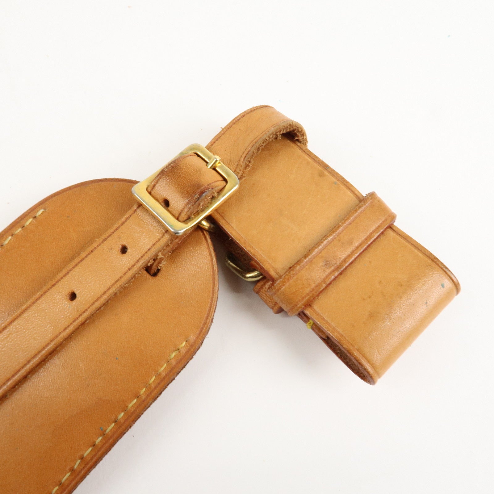 Louis Vuitton Set of 10 Leather Name Tag & Poignet Natural Used