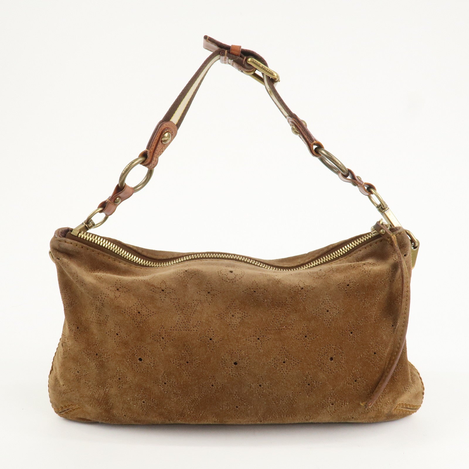 Louis Vuitton Monogram Mahina Onata PM Suede Shoulder Bag M95123 Used