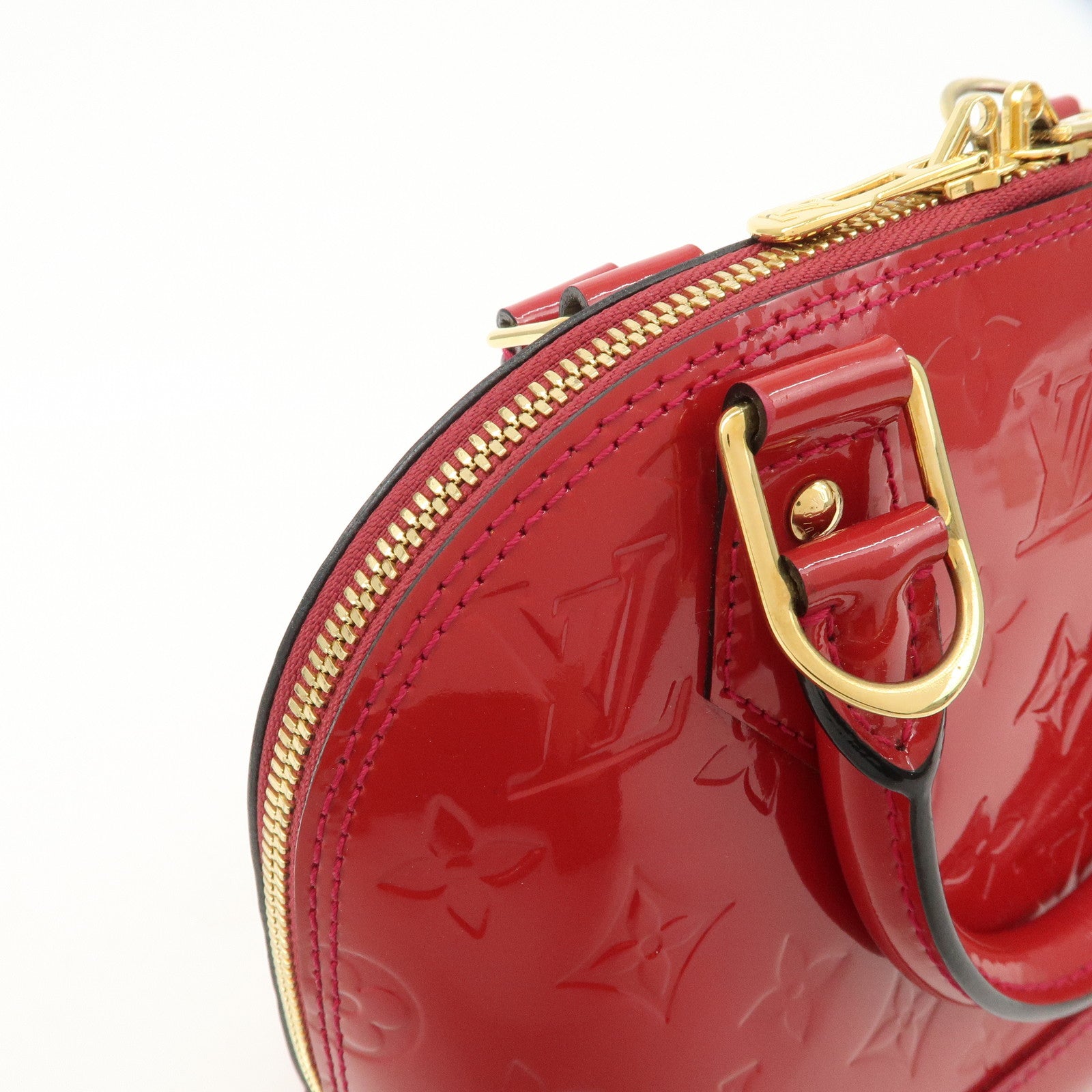 Louis Vuitton Monogram Vernis Leather Alma BB 2Way Shoulder Bag Used