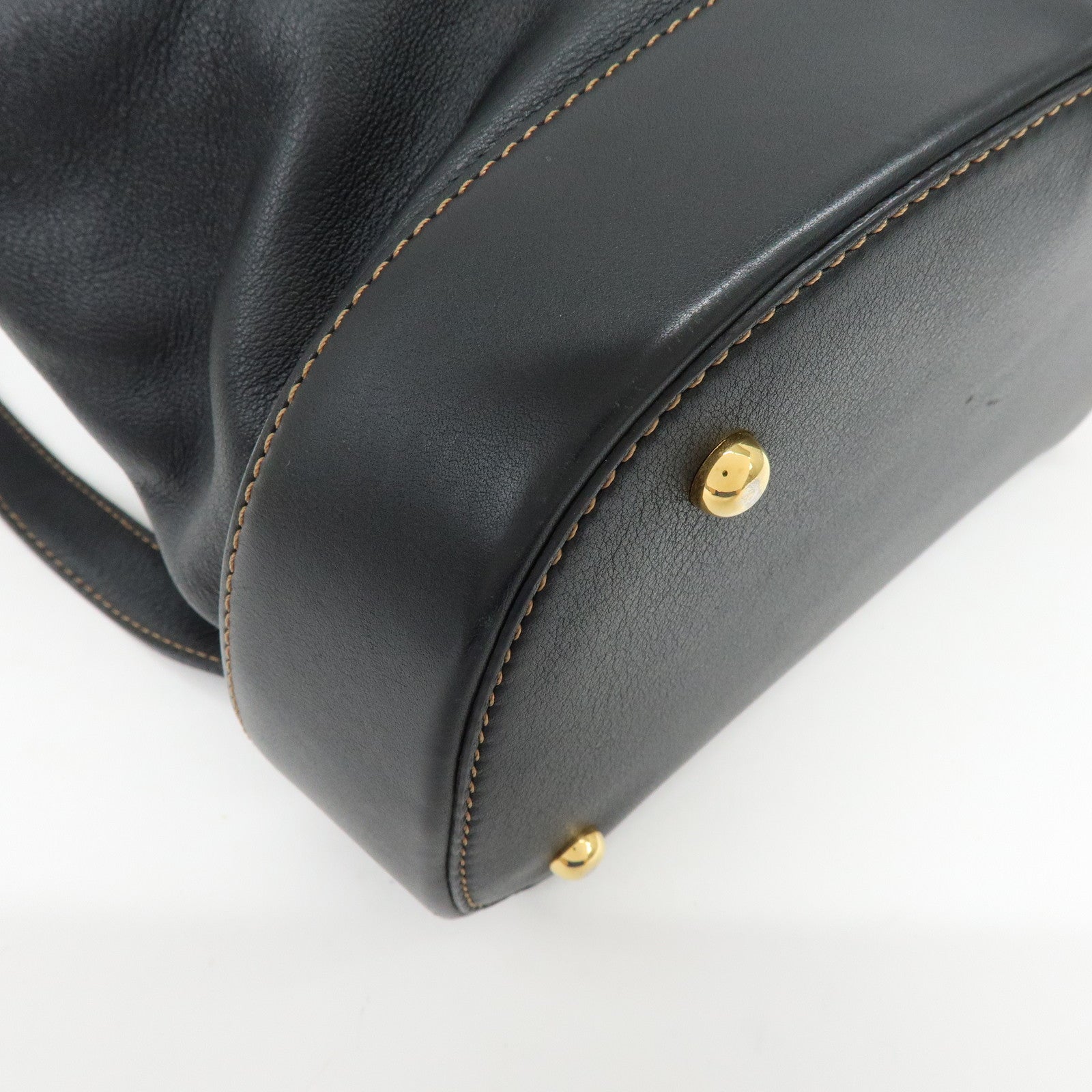 LOEWE Anton Leather Backpack Rucksuck Black