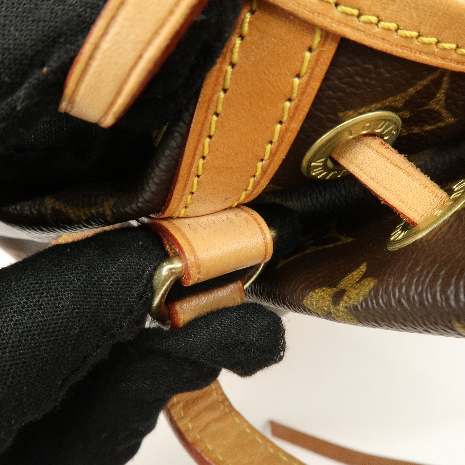 Louis Vuitton Monogram Mini Noe Drawstring Hand Bag Brown M42227