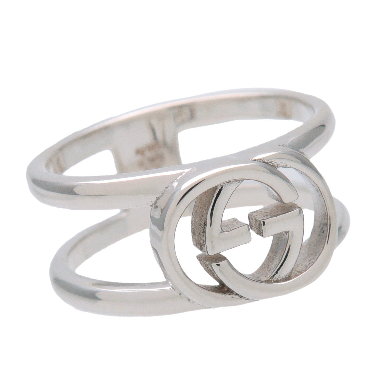 GUCCI Interlocking G Ring SV925 Silver #17 US7 EU54 HK15 298036