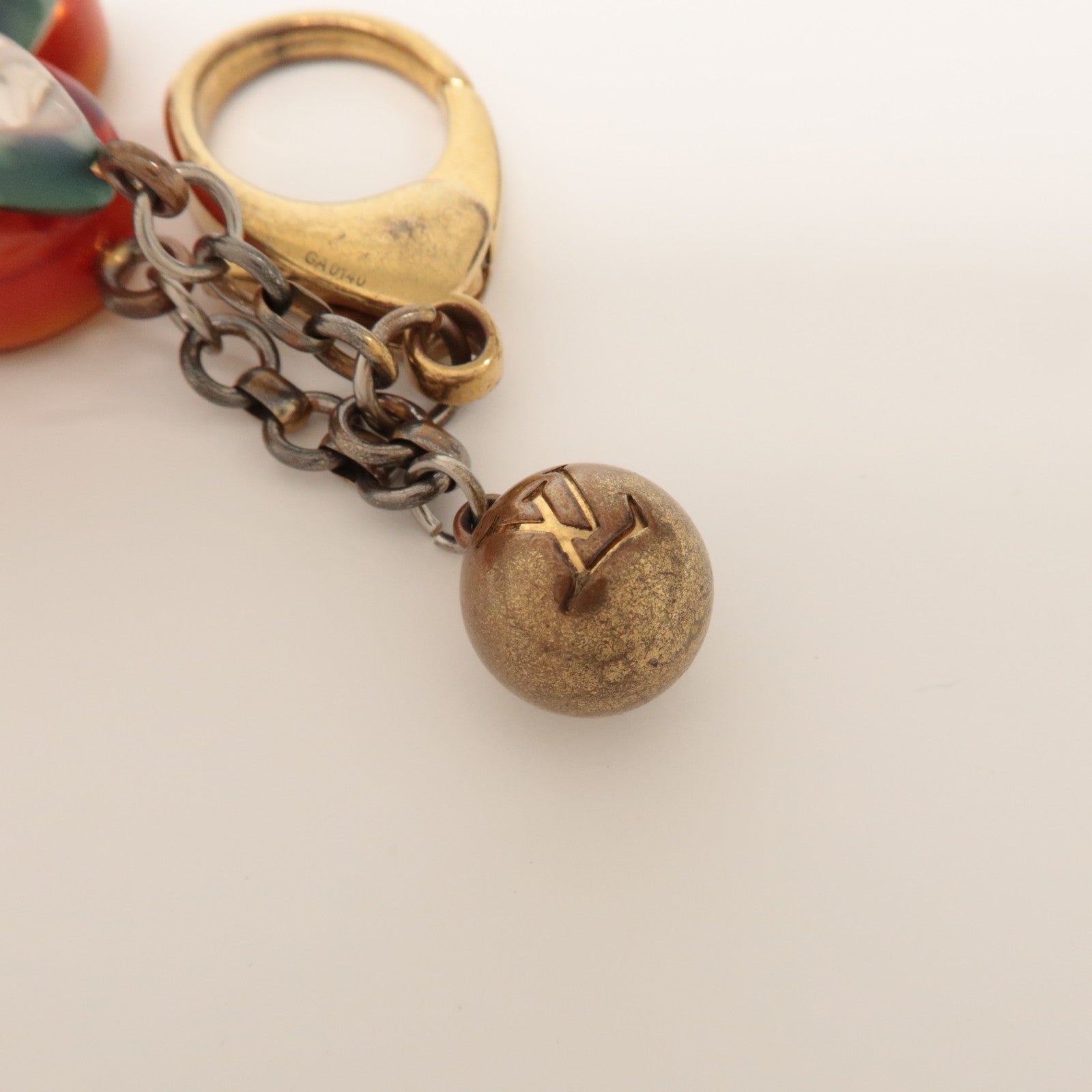 Louis Vuitton Bijou Sac Glam Flower Plastic Metal Key Chain M65982