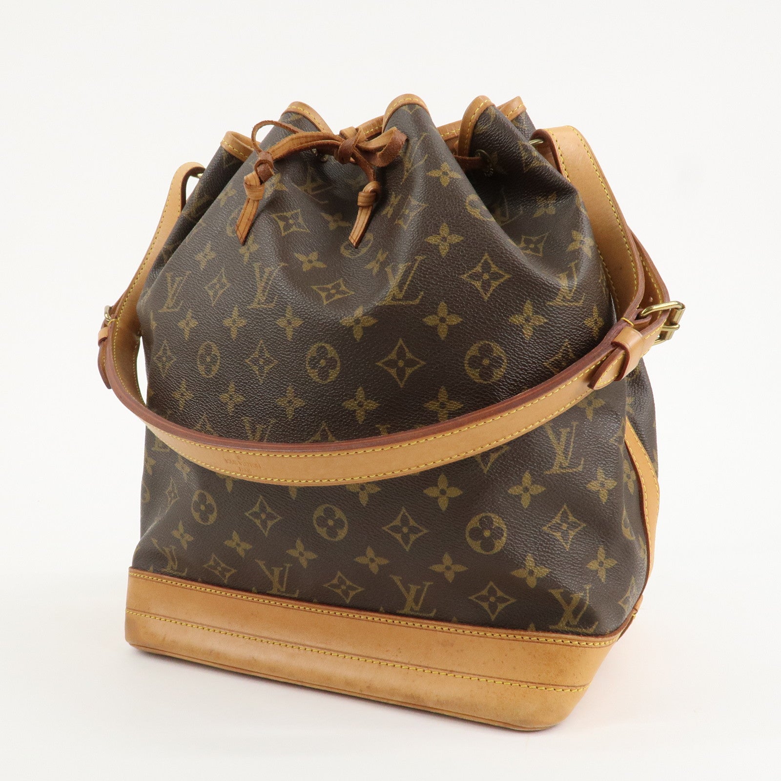 Louis Vuitton Monogram Noe Shoulder Bag Hand Bag Brown M42224 Used