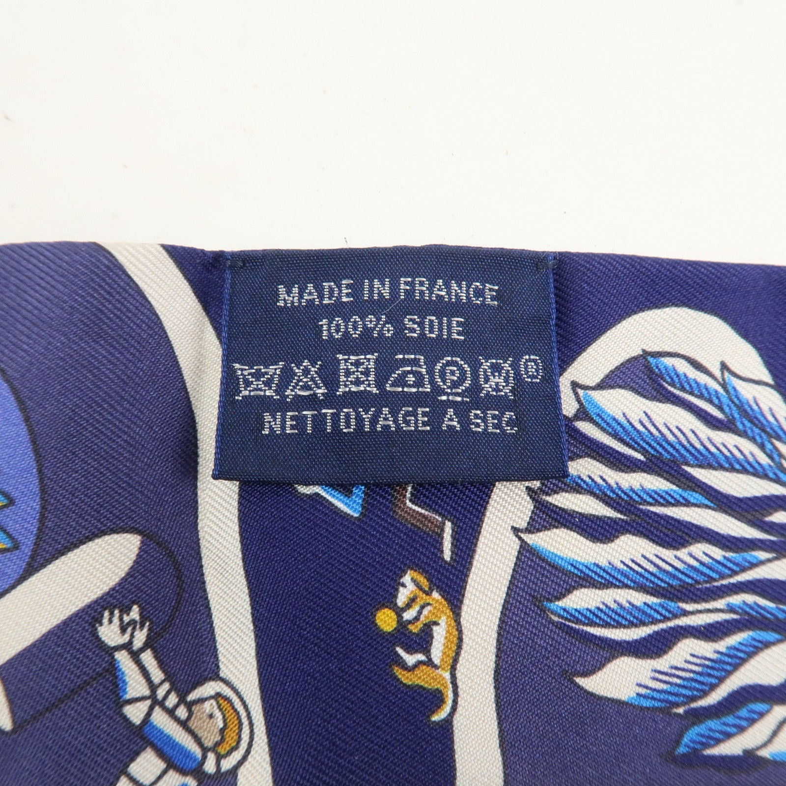 HERMES Twilly Silk 100% Scarf Exposition Universelle Multicolor