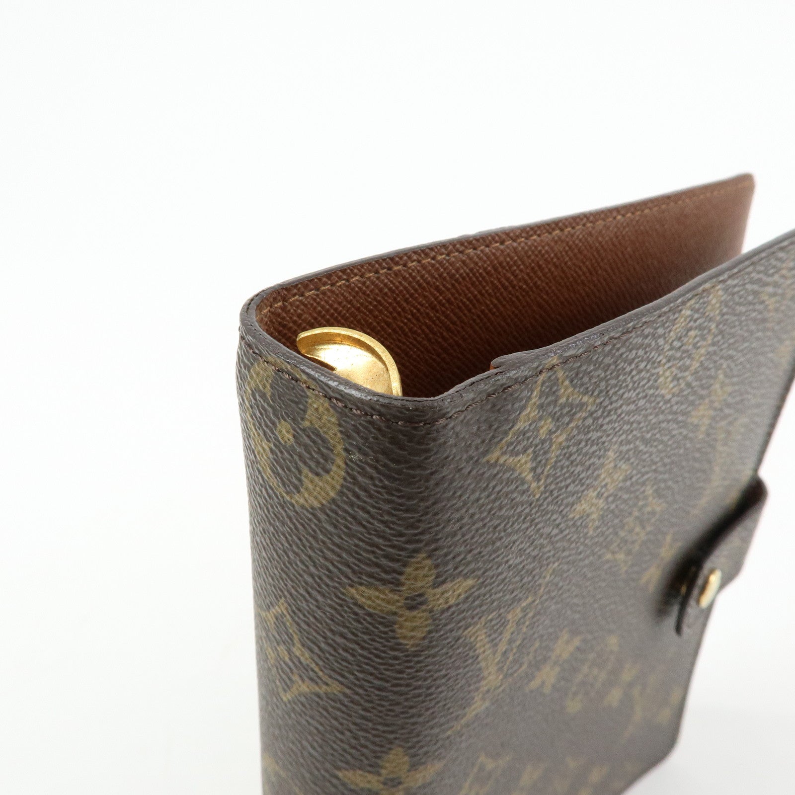 Louis Vuitton Monogram Agenda MM Planner Cover Brown R20105