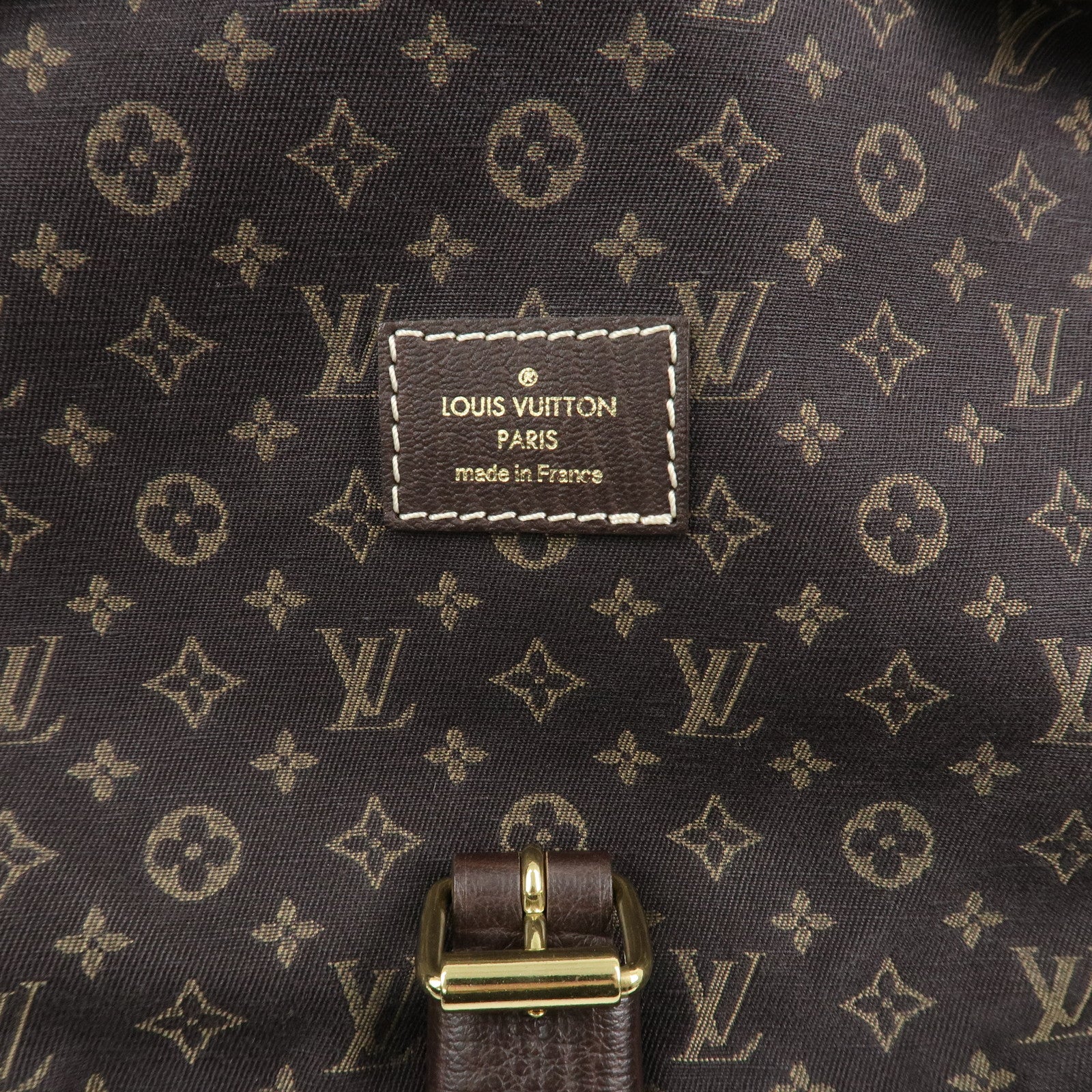 Louis Vuitton Monogram Mini Lin Saumur 30 Shoulder Bag Brown M95227