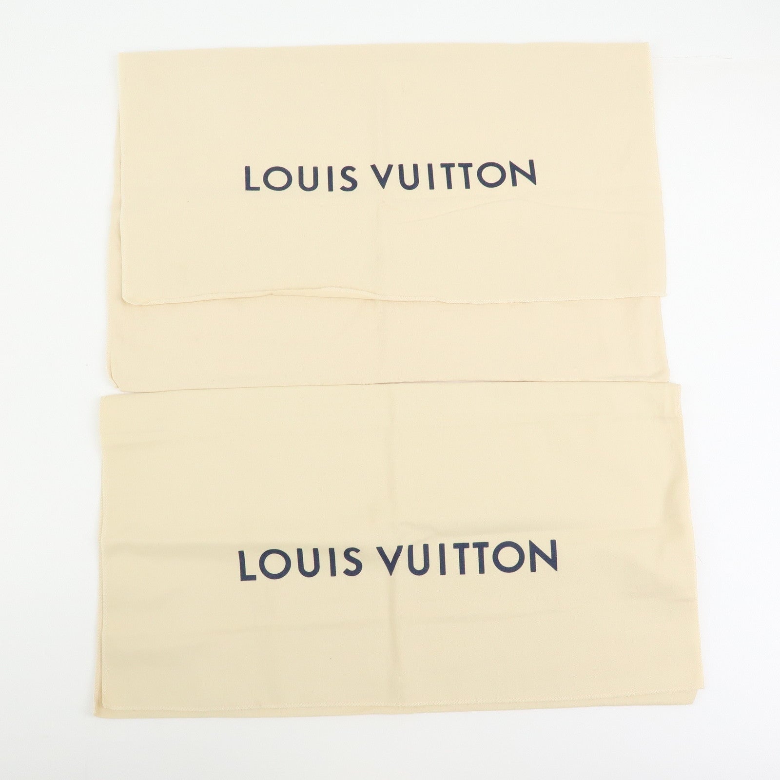 Louis Vuitton Set of 10 Dust Bag Storage Bag Flap Style Beige