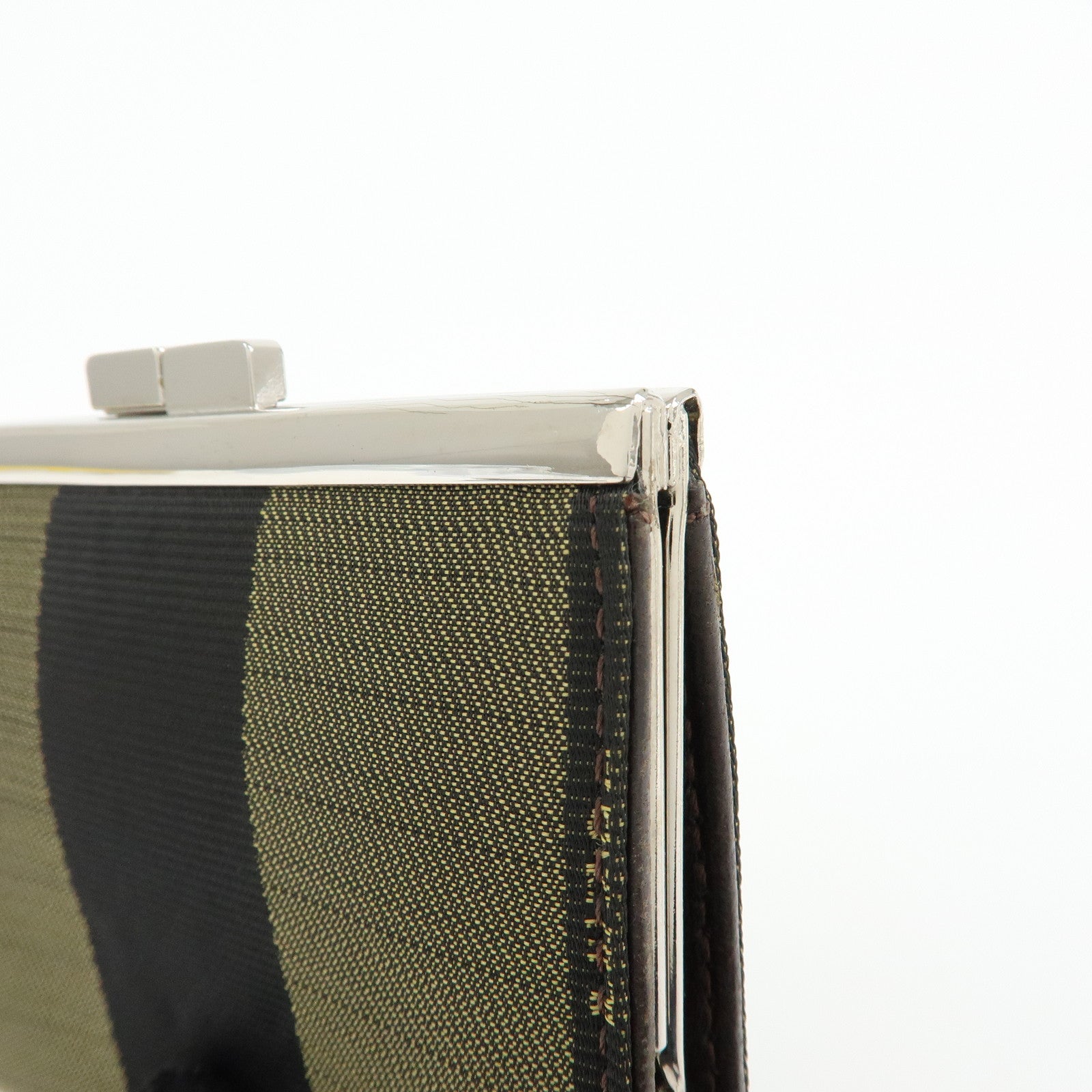 FENDI Canvas Coin Case Coin Purse Brown 2261‑30826‑099