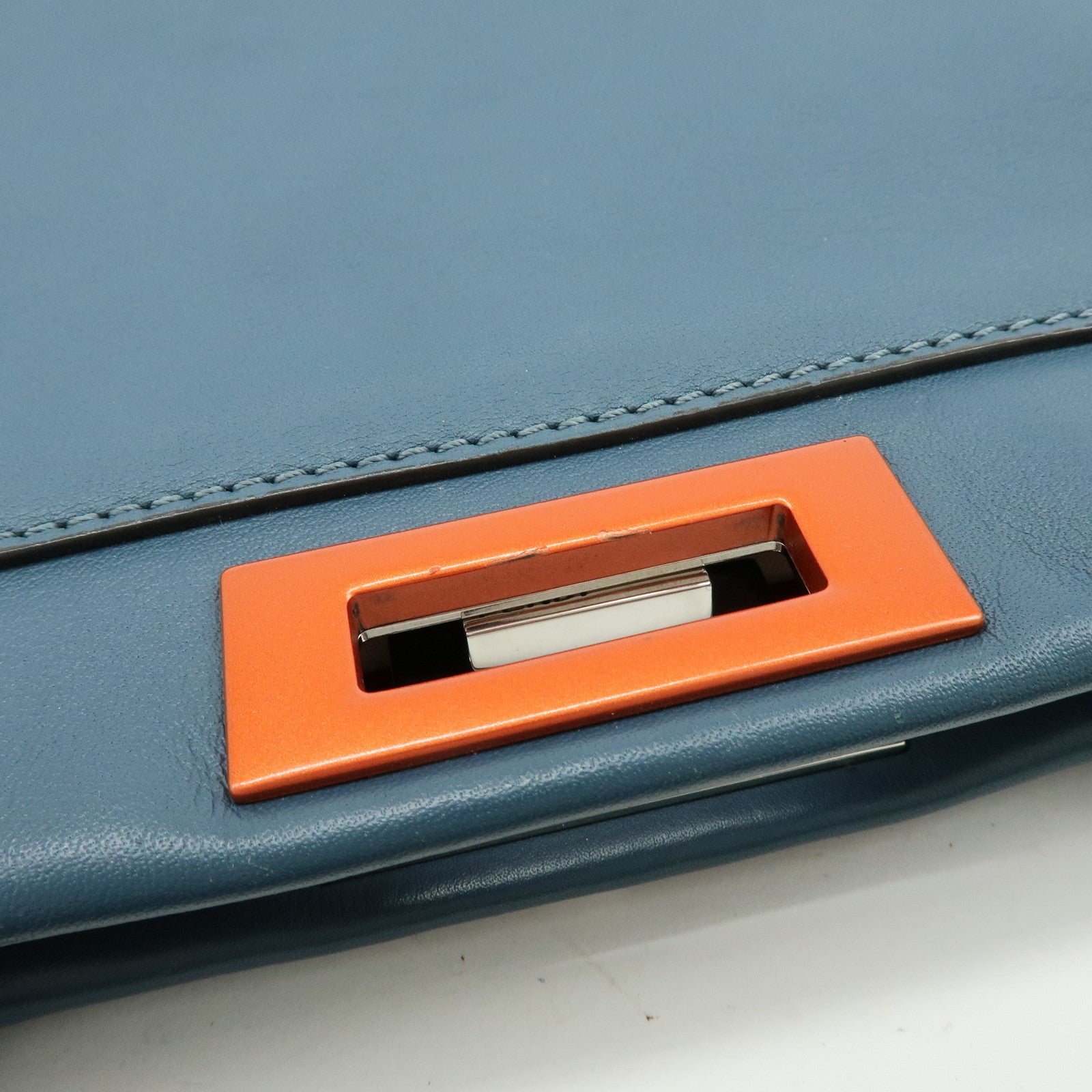 FENDI Peekaboo Calf Leather 2Way Bag Hand Bag Shoulder Bag 8BN290