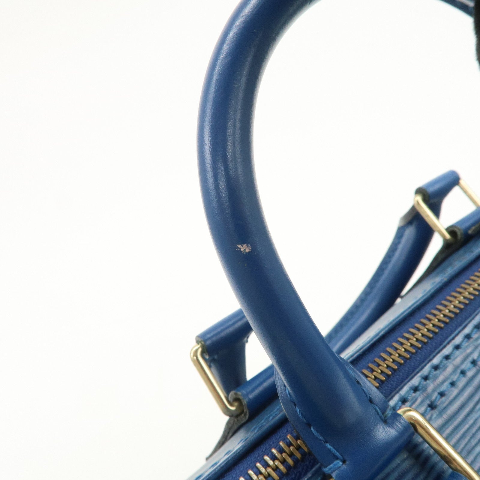Louis Vuitton Epi Speedy 25 Hand Bag Boston Bag Toledo Blue M43015