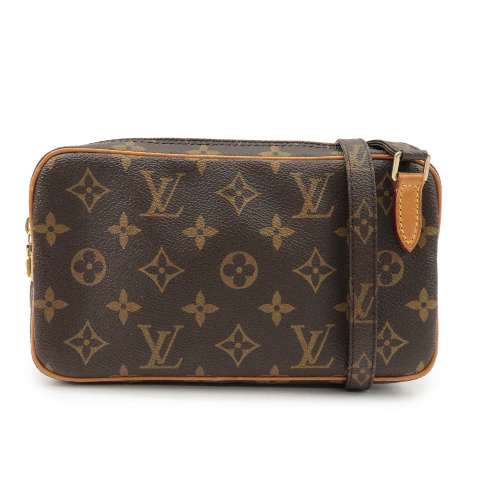 Louis Vuitton Monogram Pochette Marly Bandouliere Bag Brown M51828 Used