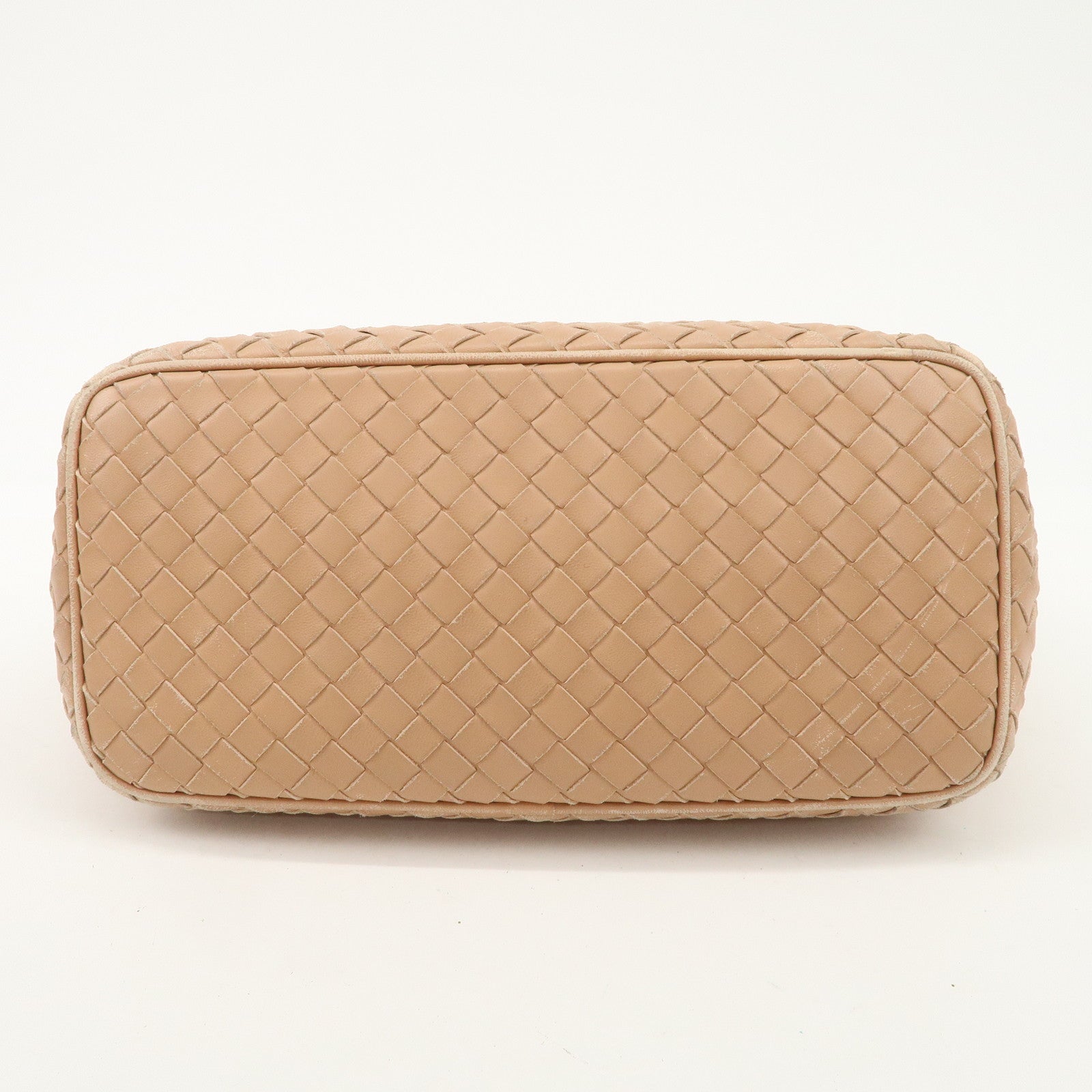 BOTTEGA VENETA Intrecciato Leather Shoulder Bag Hand Bag Pink Used