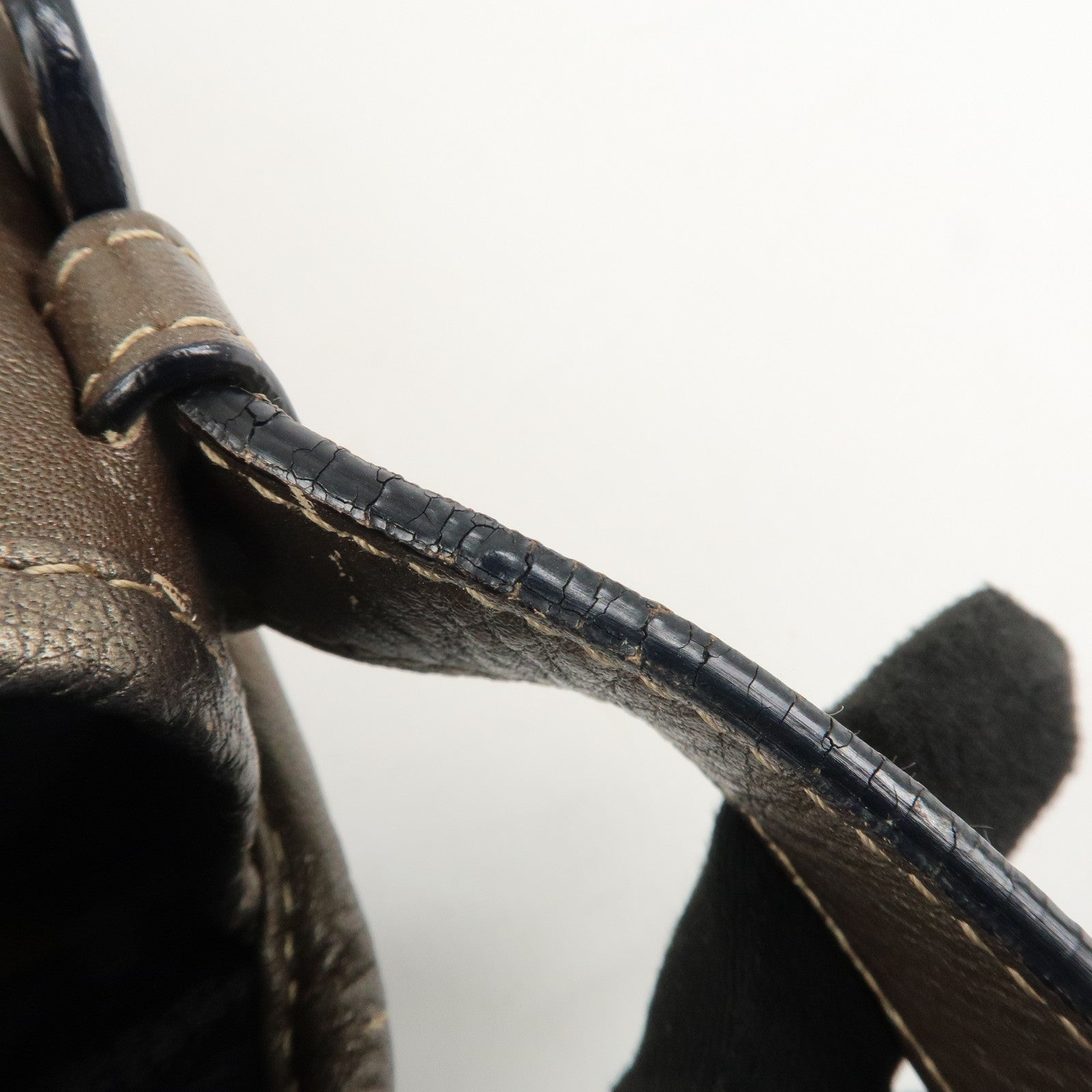 LOEWE Heritage Leather Shoulder Bag Crossbody Bag Bronze