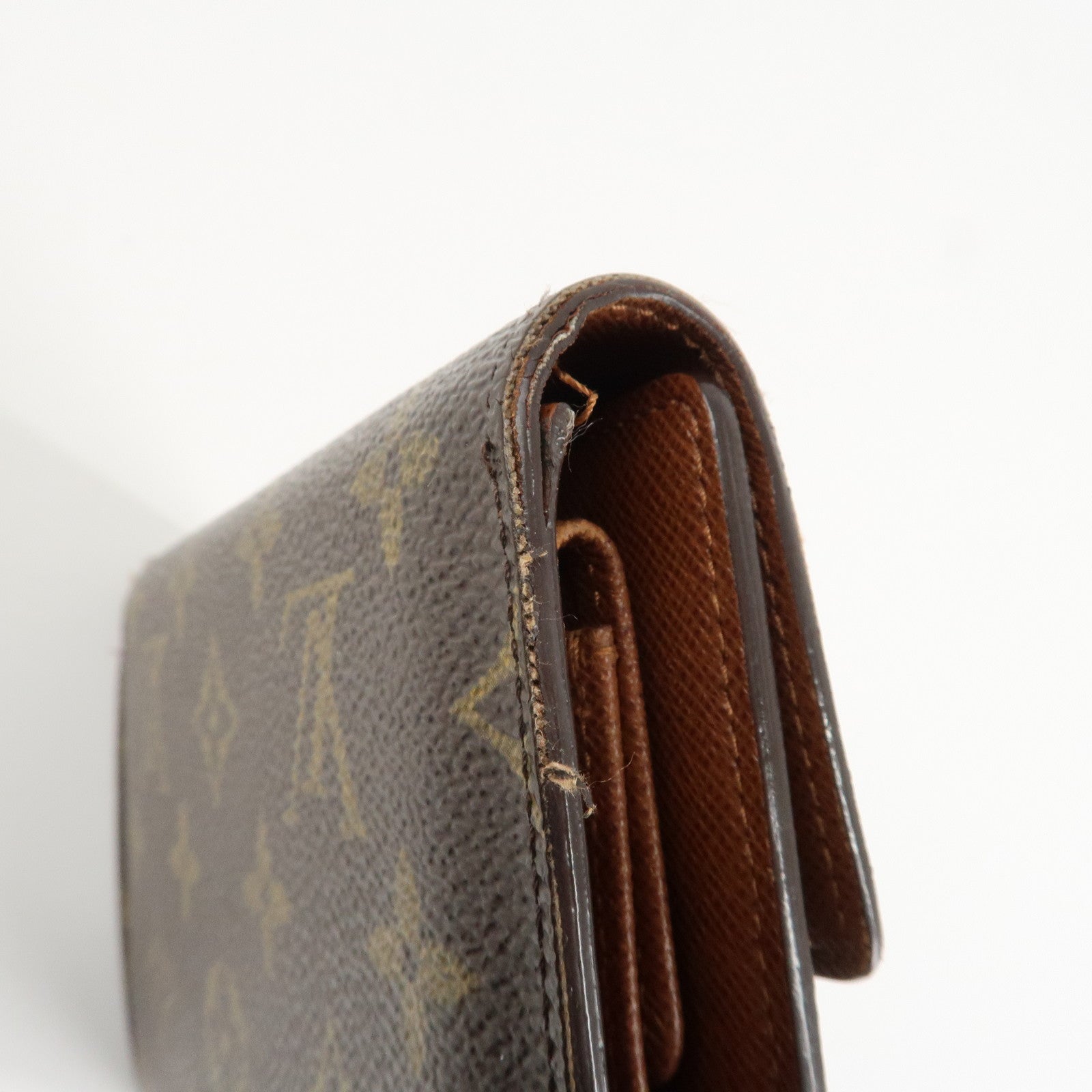 Louis Vuitton Monogram Porte Tresor Etui Papiers Wallet M61202 Used