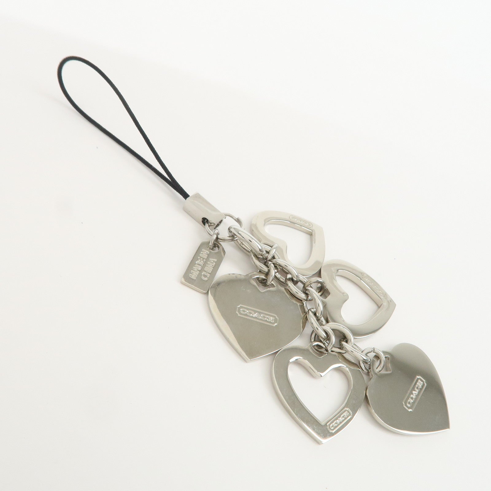 COACH Set Of 3 Bag Charm Key Charm Metal Multicolor Fruits