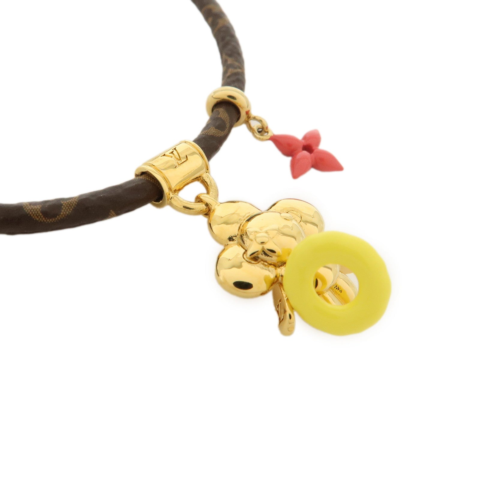 Louis Vuitton Monogram Canvas Metal Vivienne Pool Bracelet M1016Z