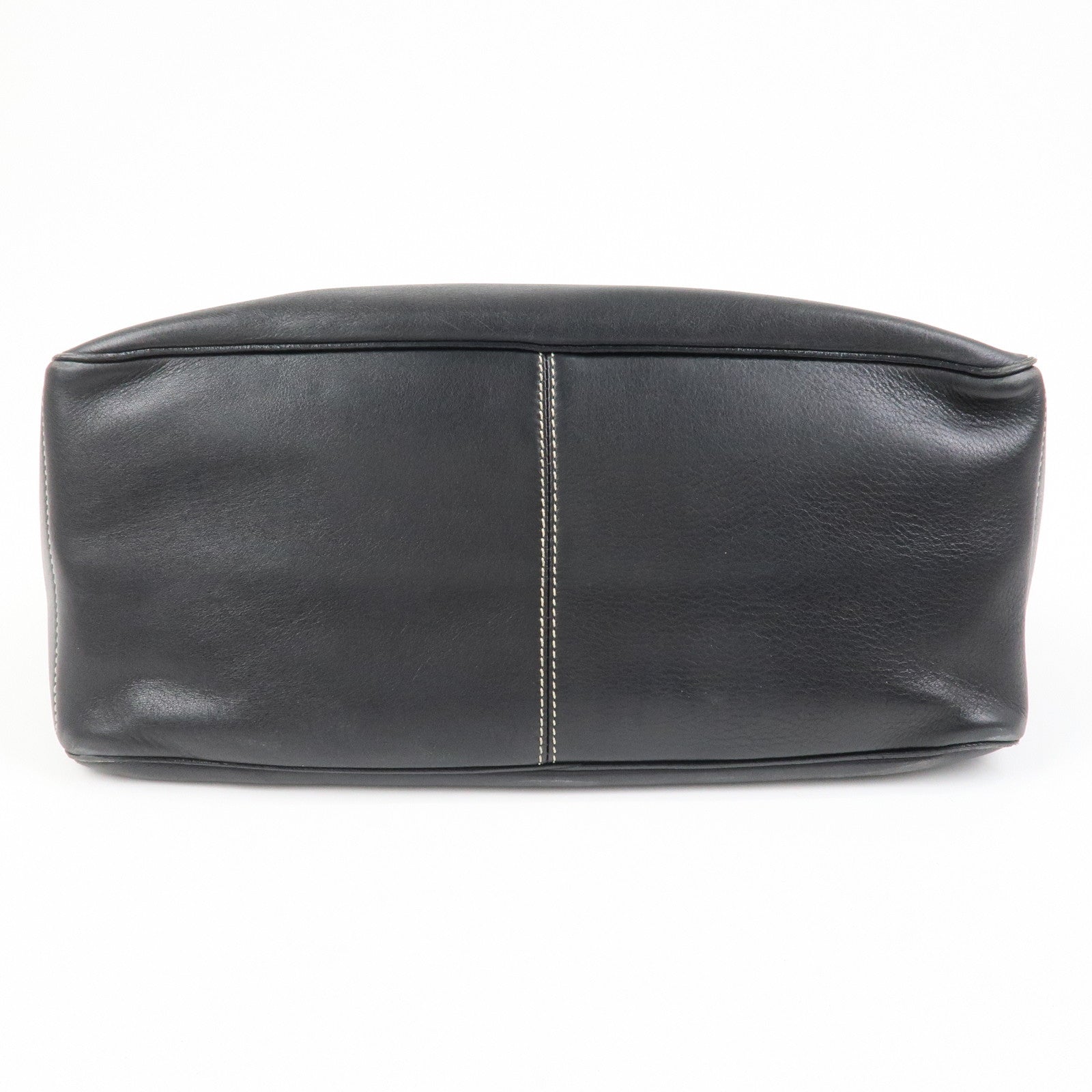 CELINE Leather Boogie Bag Macadam Engraved Hand Bag Tote Bag Black