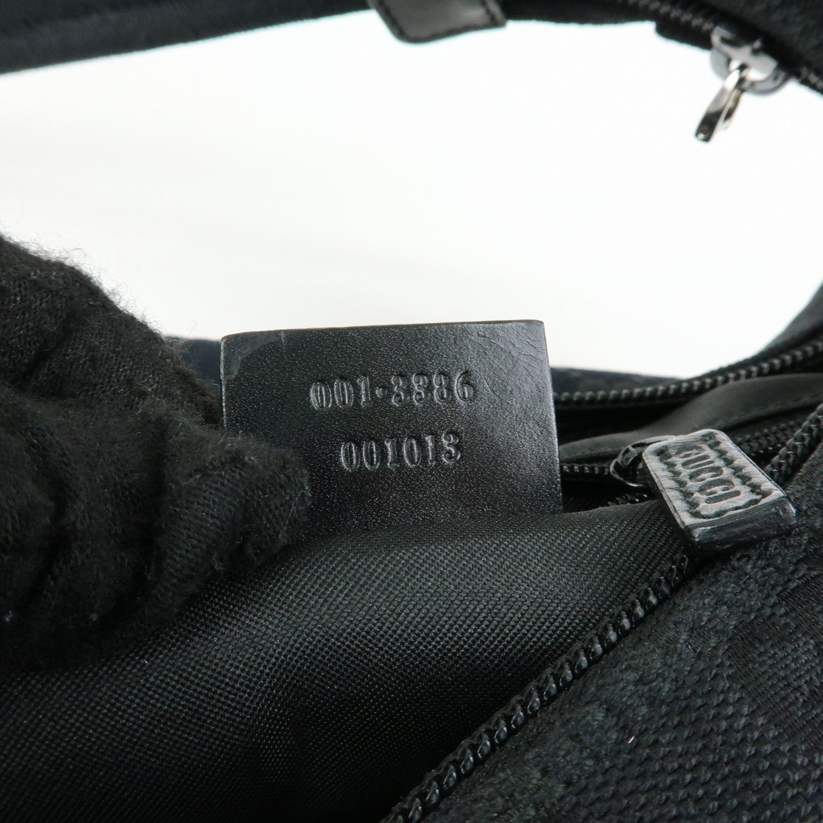 GUCCI GG Canvas Leather Hand Bag Shoulder Bag Black 001・3386