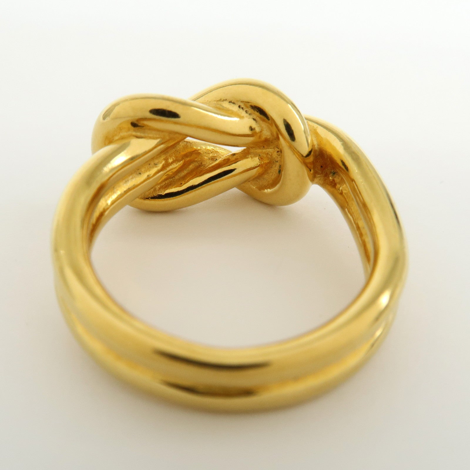 HERMES Atame Metal Scarf Ring Scarf Charm Gold