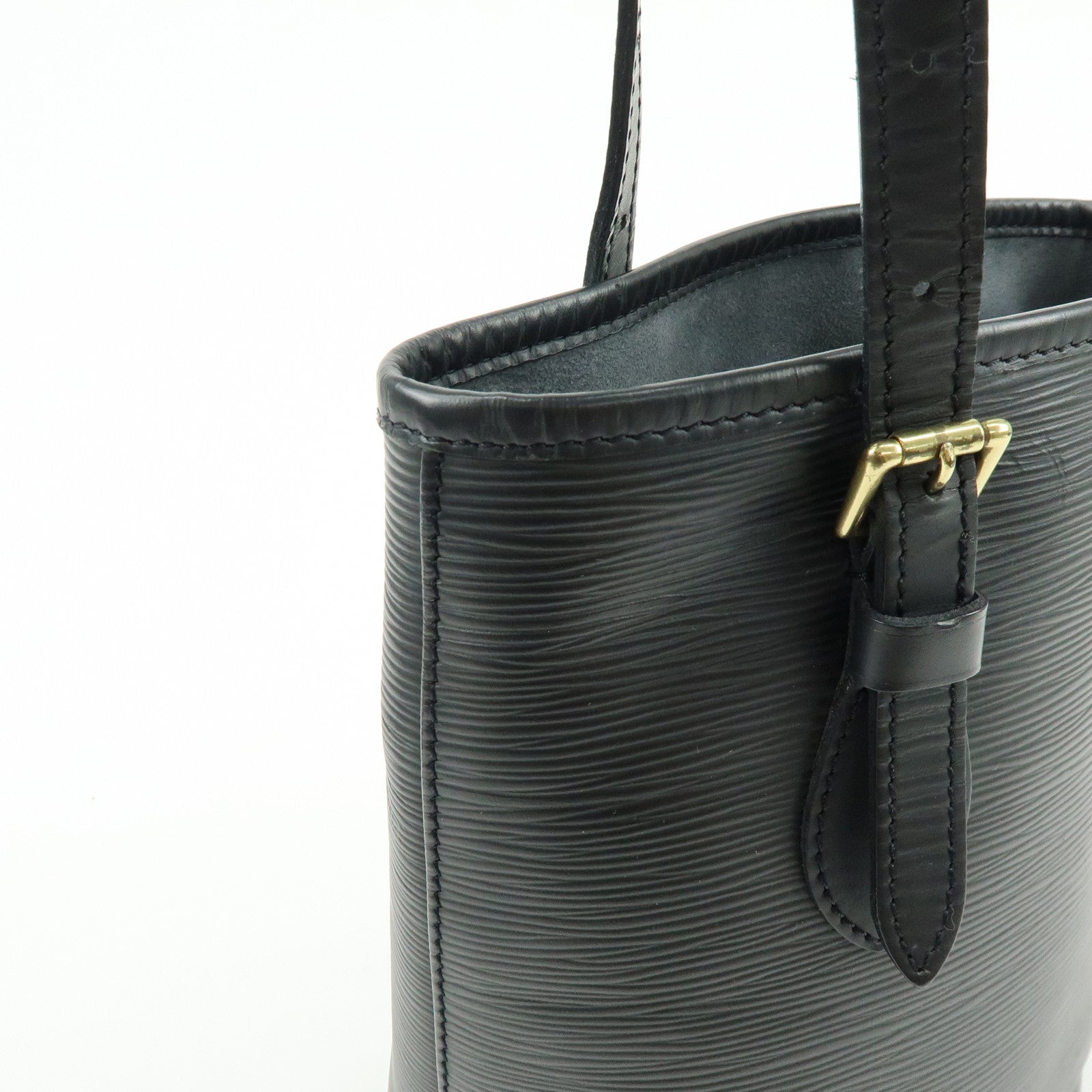 Louis Vuitton Epi Petit Bucket PM Shoulder Bag Noir M58992