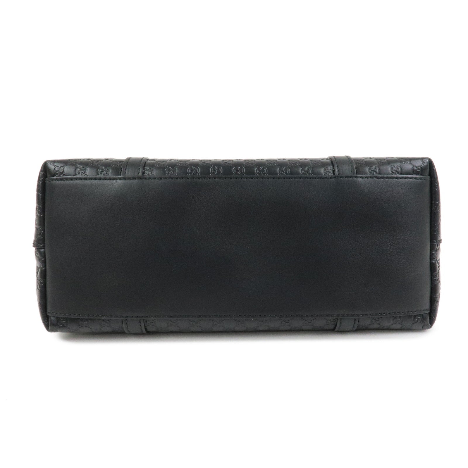 GUCCI Micro Guccissima Leather 2Way Hand Shoulder Bag Black 449659