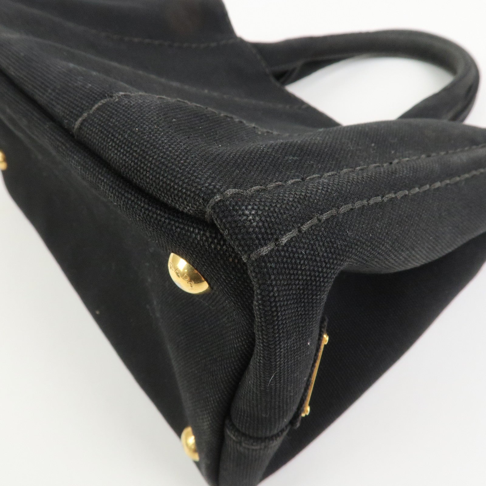 PRADA Canapa Mini Canvas 2Way Bag Hand Bag Shoulder Bag 1BG439