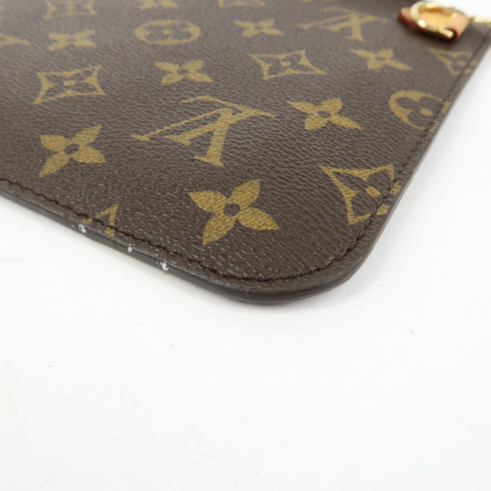 Louis Vuitton Monogram Pouch for Neverfull MM Tote Bag Brown