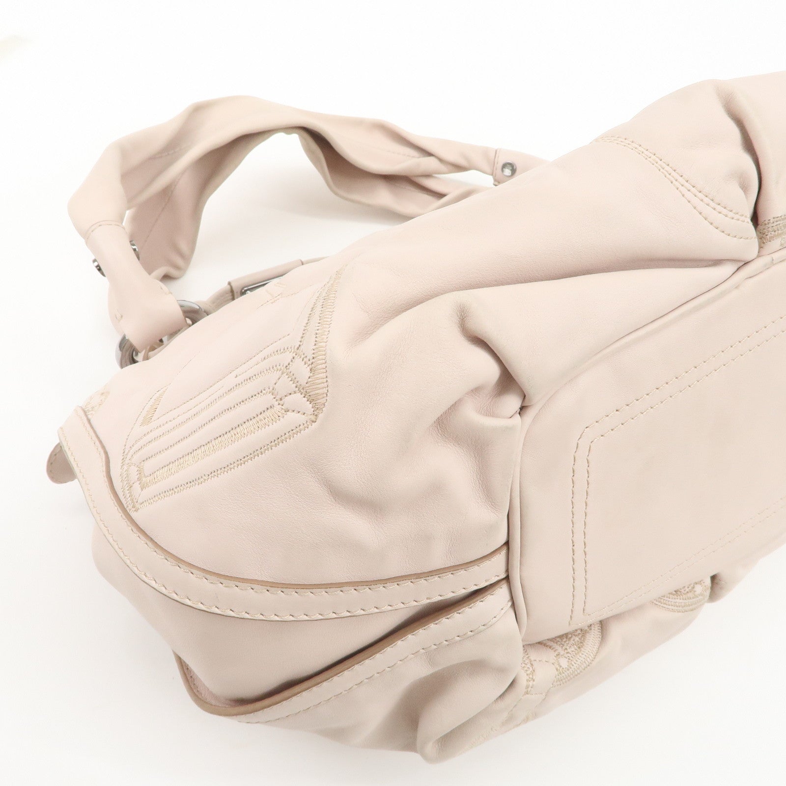 CELINE Leather Bitter Sweet Hand Bag Shoulder Bag Pink