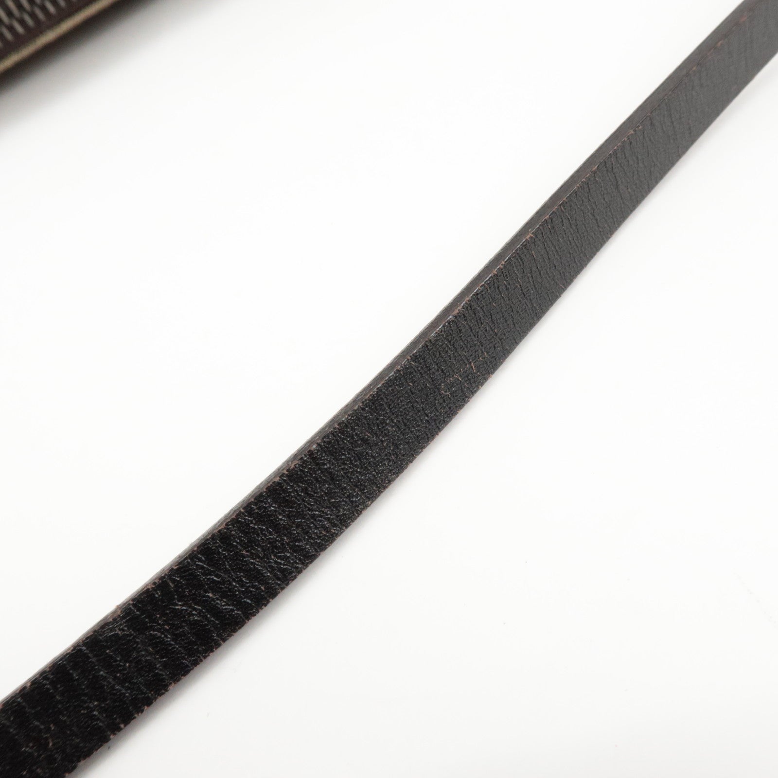 FENDI Zucchino Canvas Leather Shoulder Bag Hand Bag Brown 8BR144 Used