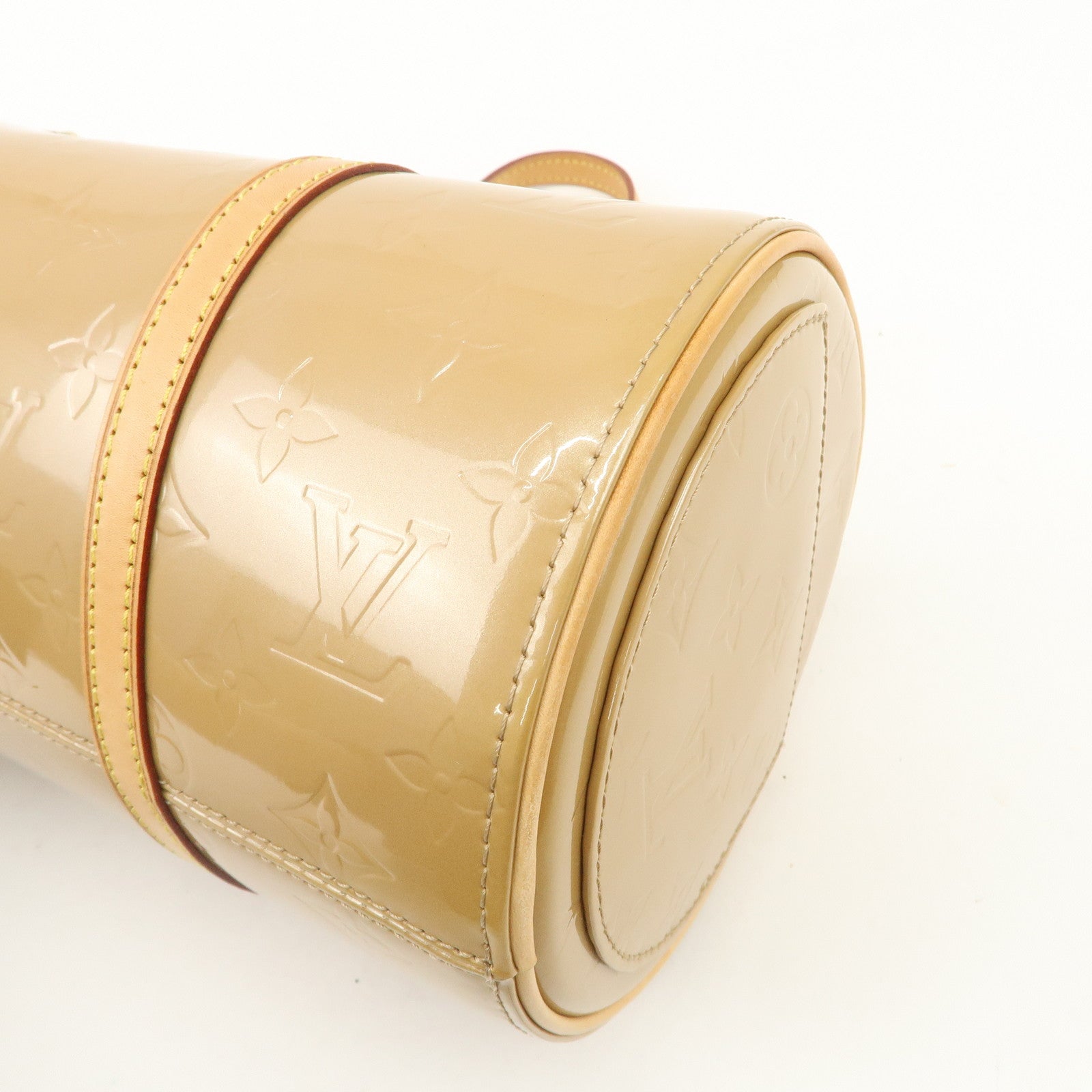 Louis Vuitton Monogram Vernis Bedford Hand Bag Beige M91329 Used