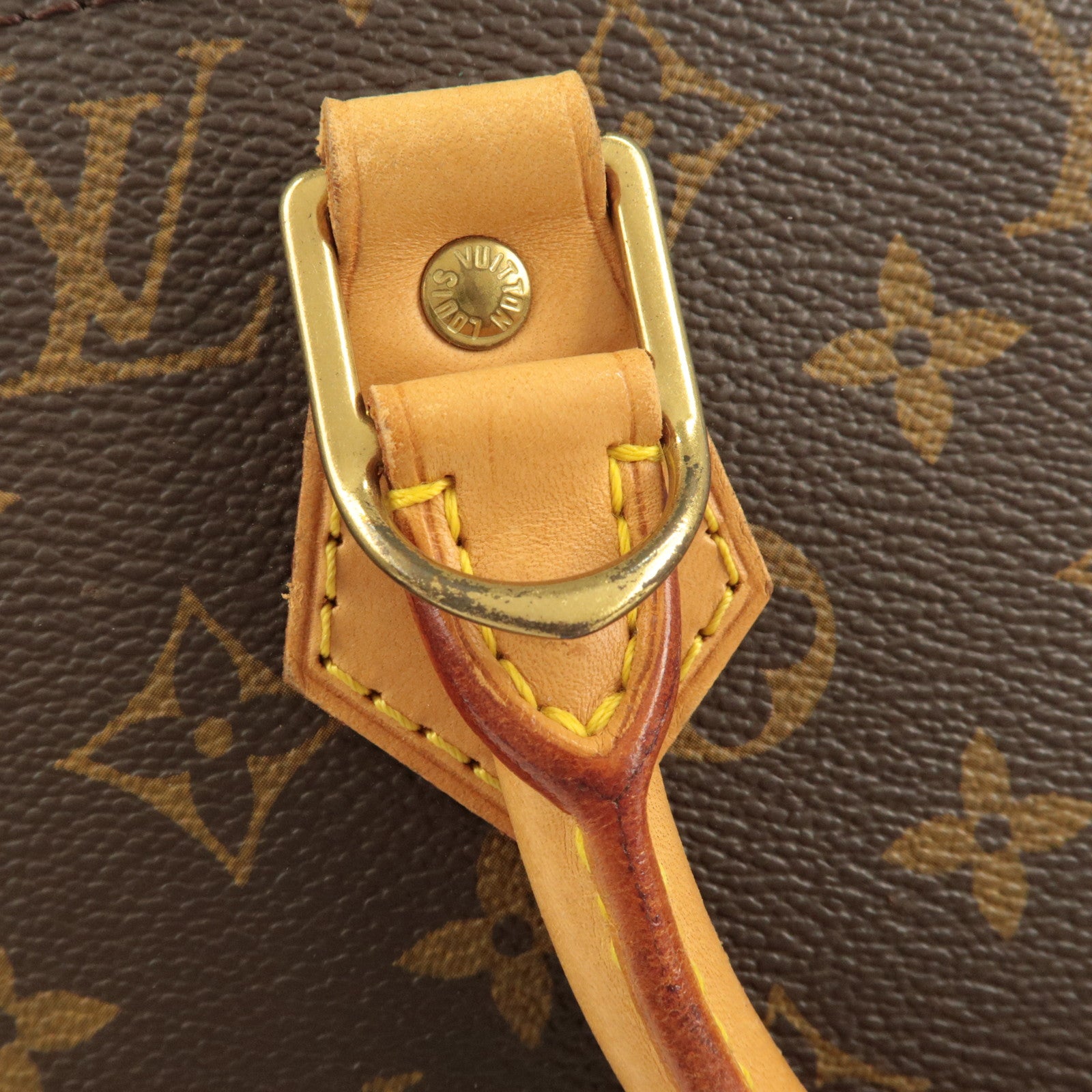 Louis Vuitton Monogram Canvas Alma Hand Bag Brown M51130 Used