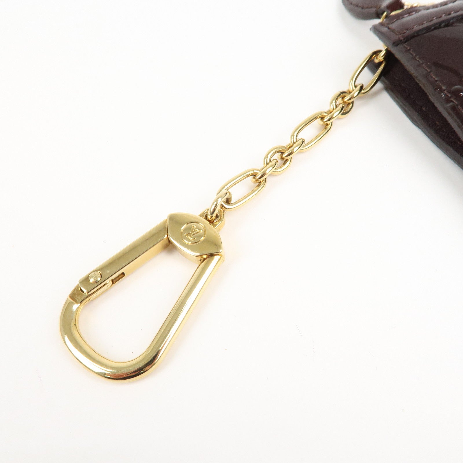 UsedLouis Vuitton Vernis Pochette Cles Coin Case Amarante M93557