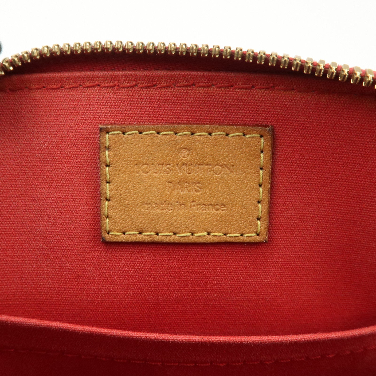 Louis Vuitton Monogram Vernis Alma BB 2Way Hand Bag Cerise M90174